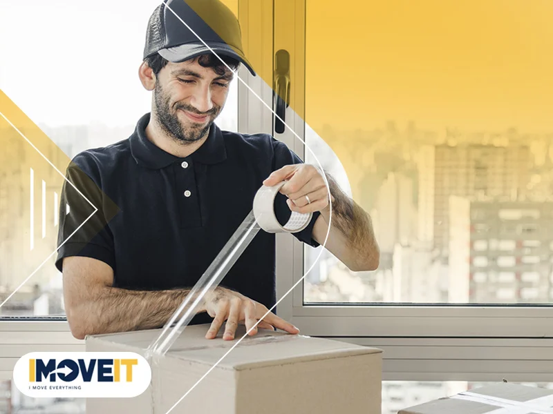 someone packing a house goods